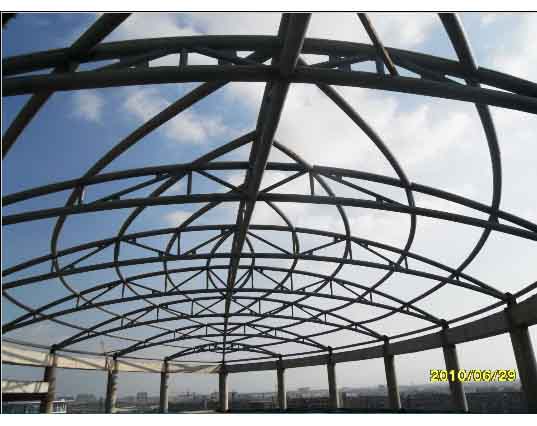 鄂州中煤朔州宾馆管桁架工程